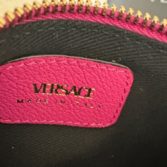 Versace Pink Medusa Women's Small Bag Wallet Keychain - Picture 7 of 7